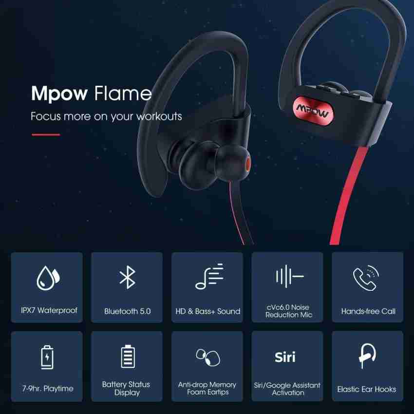 Mpow Flame Upgraded Bluetooth Headphones with Case Bassup