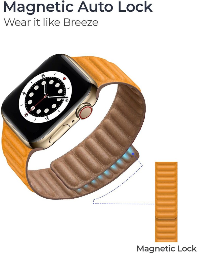 Apple watch 6 online leather link