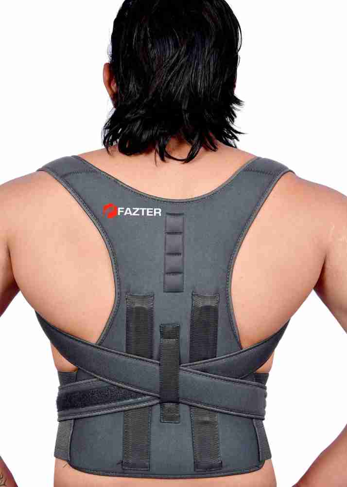 Back Brace With Magnetic & Dual Steel Metallic Plate Support at Back