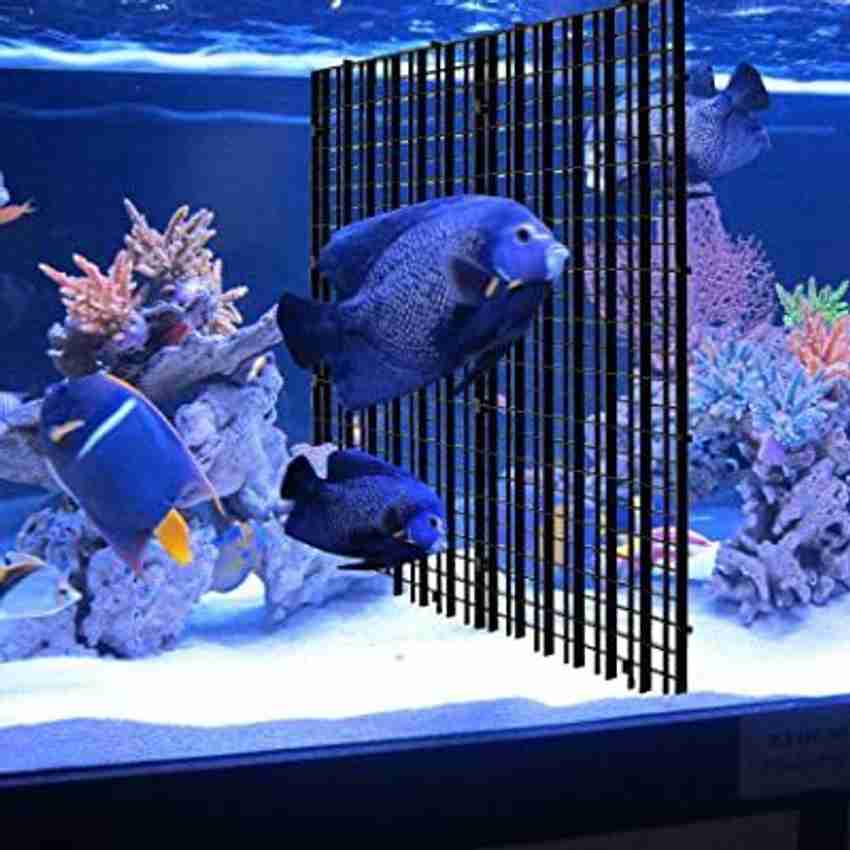 Petzlifeworld 4 PCS Fish Tank Divider Plastic Aquarium Divider Panel Separator Grid Isolation Board Black Fish Tank Divider Filter Egg Crate Fish Tank Bottom Tray Aquarium Tool Price in India Buy