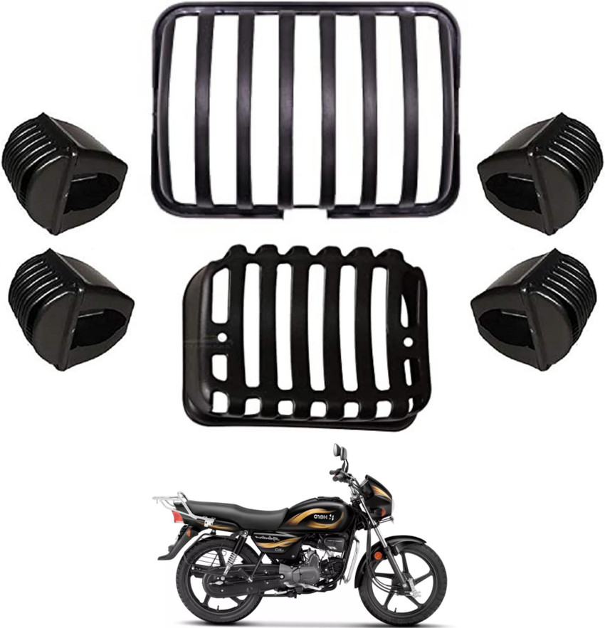 Samite Splendor Headlight Tail Light Indicator Grill Cover Guard Protection Hero Splendor Pro Plus Pack of 6 Bike Headlight Grill Price in India Buy Samite Splendor Headlight Tail Light Indicator Gril...