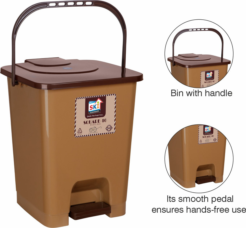 Square deals plastic dustbins
