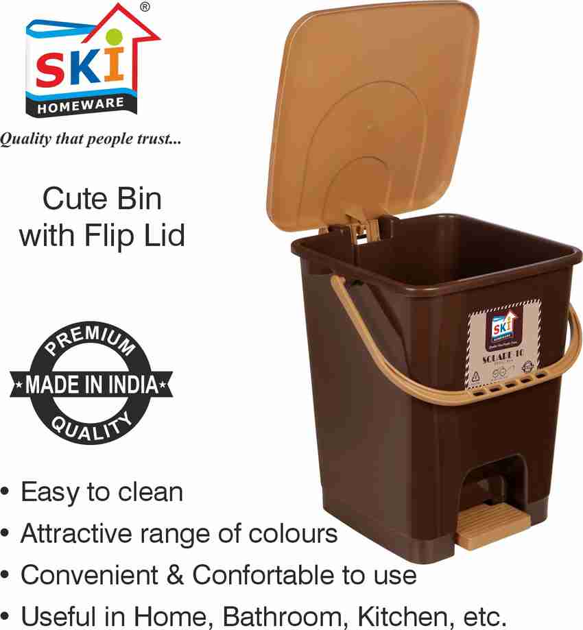 Square deals plastic dustbins