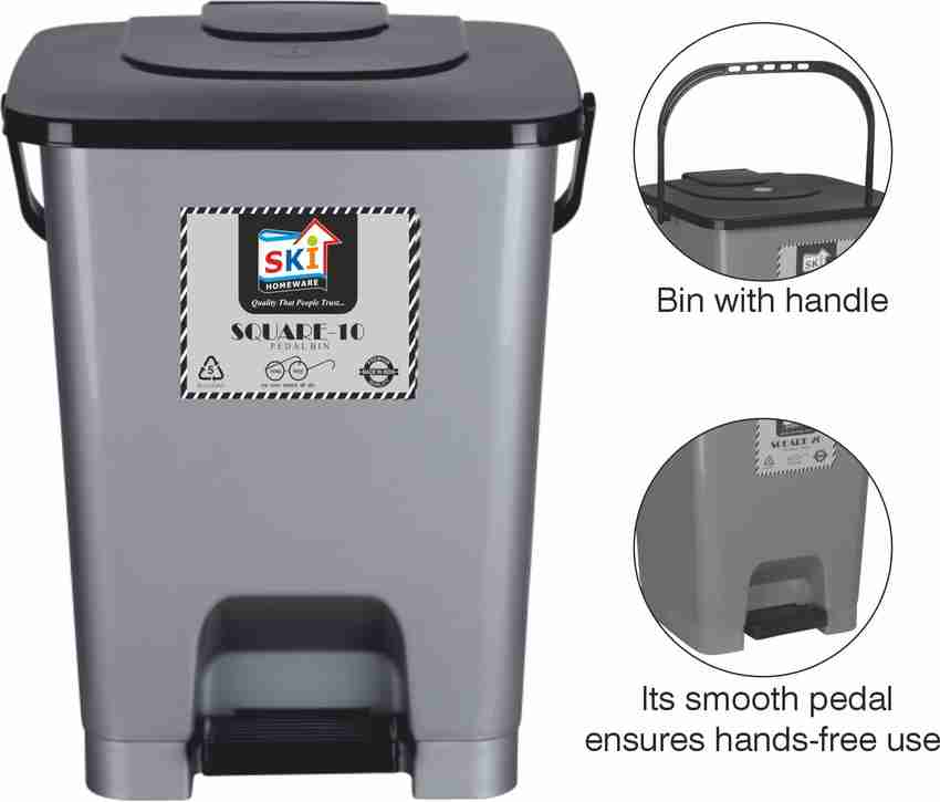 Square plastic dustbins hotsell