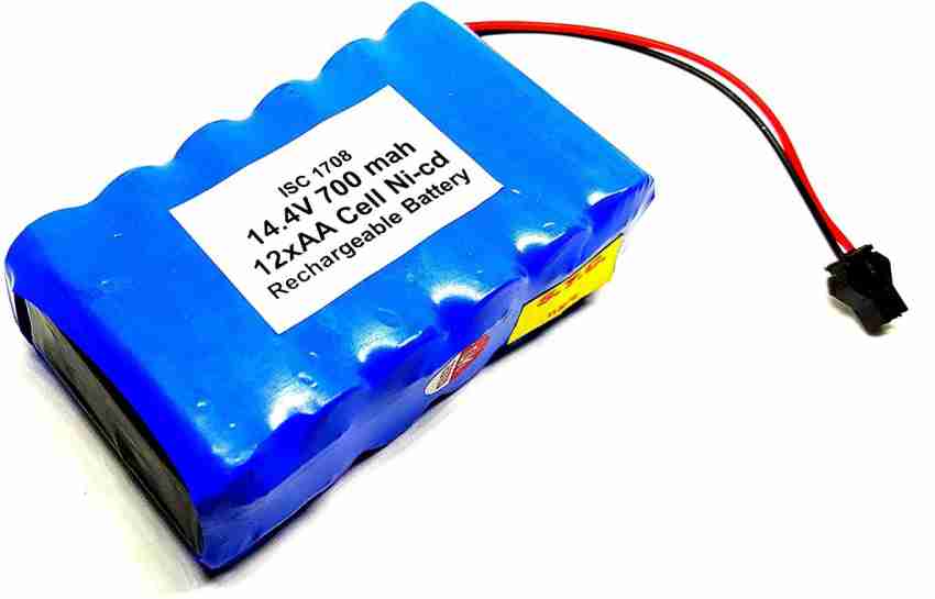 INVENTO 14.4V 700 mAh Polymer Ni-Cd Rechargeable 12 AA Cell Battery Pack  for cordless phone Toy Car DIY Project Automotive Electronic Hobby Kit  Price in India - Buy INVENTO 14.4V 700 mAh
