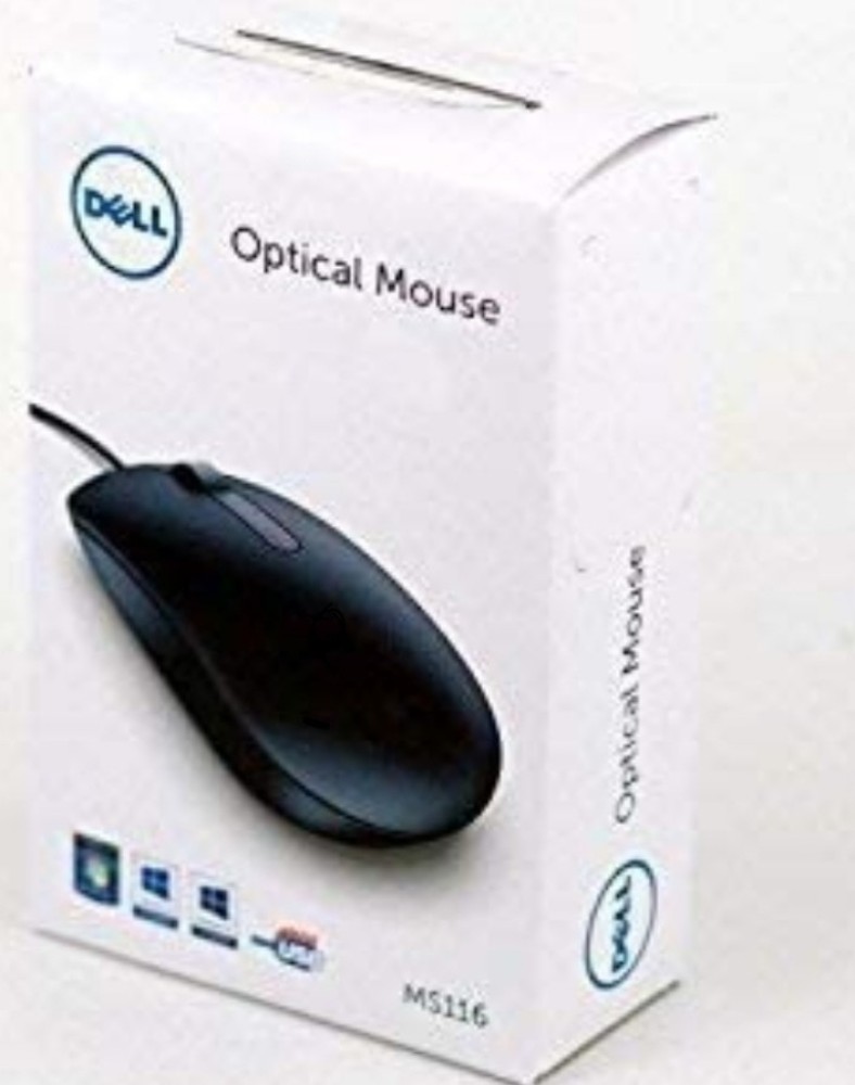 DELL MS116 (USB ,WIRED) Wired Optical Mouse - DELL : Flipkart.com