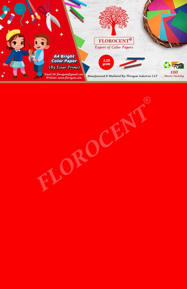 Fluorescent Paper, For Printing, GSM: 80 - 120 at Rs 500/pack in