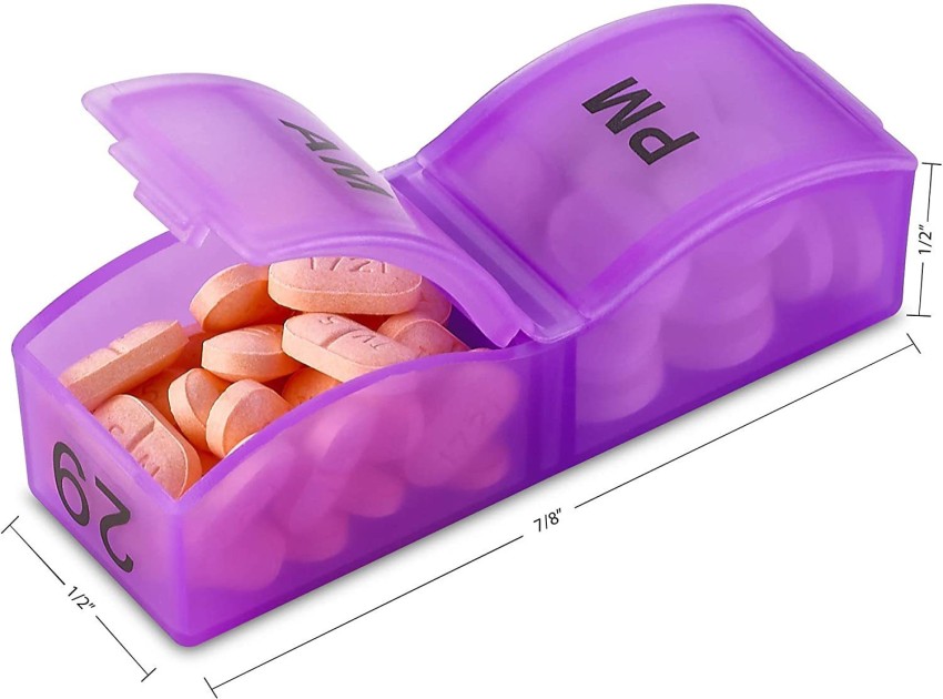 Monthly Pill Organizer 2 Times a Day, one Month Pill Box AM PM, 30 Day Pill  Case Small Compartments to Hold Vitamin and Travel Medicine Organizer, 31