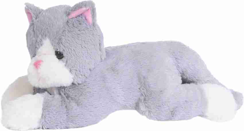 gray stuffed cat