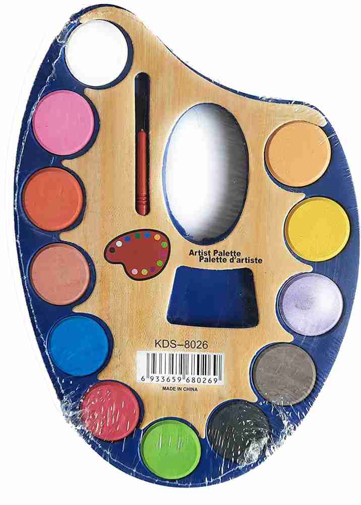 Multicolor Round Artist Palette Water 12colors at Rs 999/piece in Mumbai