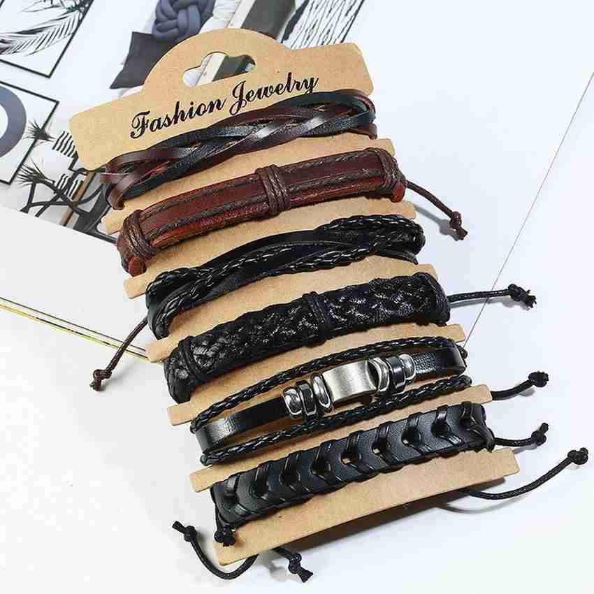 Buy leather cheap bracelets online