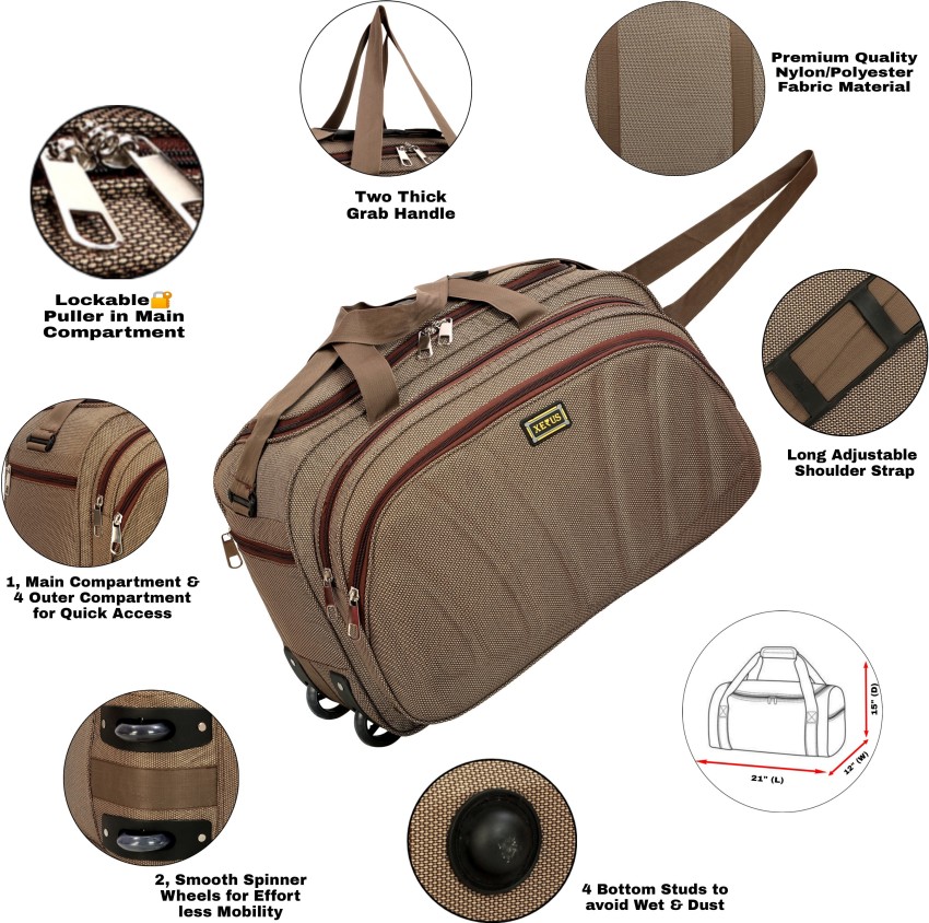 Nylon travel bag with wheels new arrivals