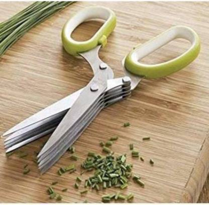 Kitchen Accessories Vegetable Scissors Knife With 5 Blades And Vegetable  Fruit Herb Cutter Salad Scissor For Kitchen