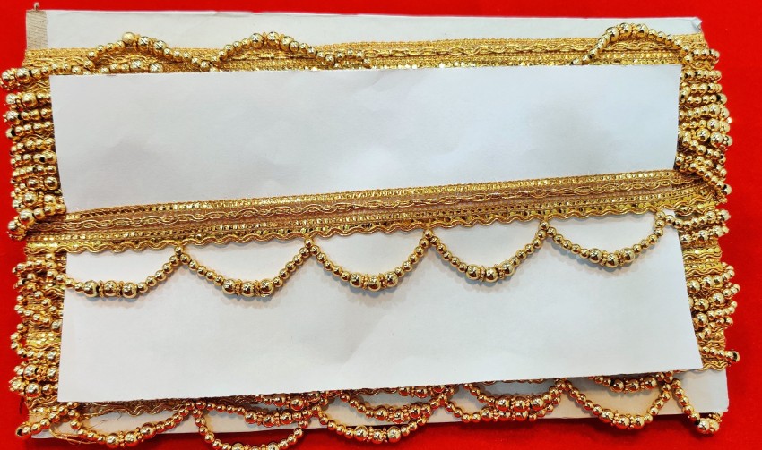 Golden NEW COTTON PAHAD RESA 25 MTR LACE, For Garments, Width: 2.25 Inch at  Rs 1/meter in Surat