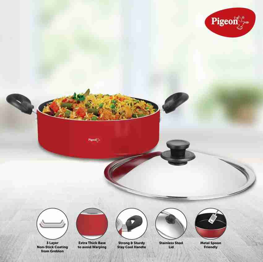 Stainless Steel Curry Biryani Pot Indian Serving Tope Patila Bhagona with  Lid