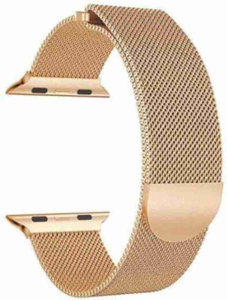 lakshita accesory 42-44 chain strap for apple watch 44mmGOLDEN BLACK METAL  CHAIN STRAP Smart Watch Strap Price in India - Buy lakshita accesory 42-44  chain strap for apple watch 44mmGOLDEN BLACK METAL