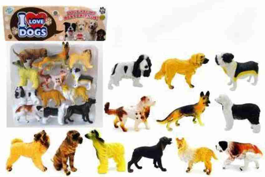 VRUX 12PCS Mini Dog Figurines Toy Set Realistic Detailed Plastic Puppy Figures Playset for Kids Multicolor 12PCS Mini Dog Figurines Toy Set Realistic Detailed Plastic Puppy Figures Playset for Kids Mu...