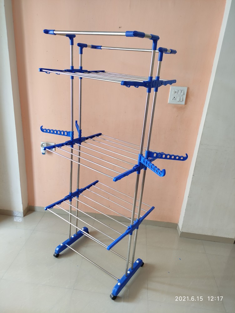 TNC Steel Floor Cloth Dryer Stand JUMBO-01 Price in India - Buy