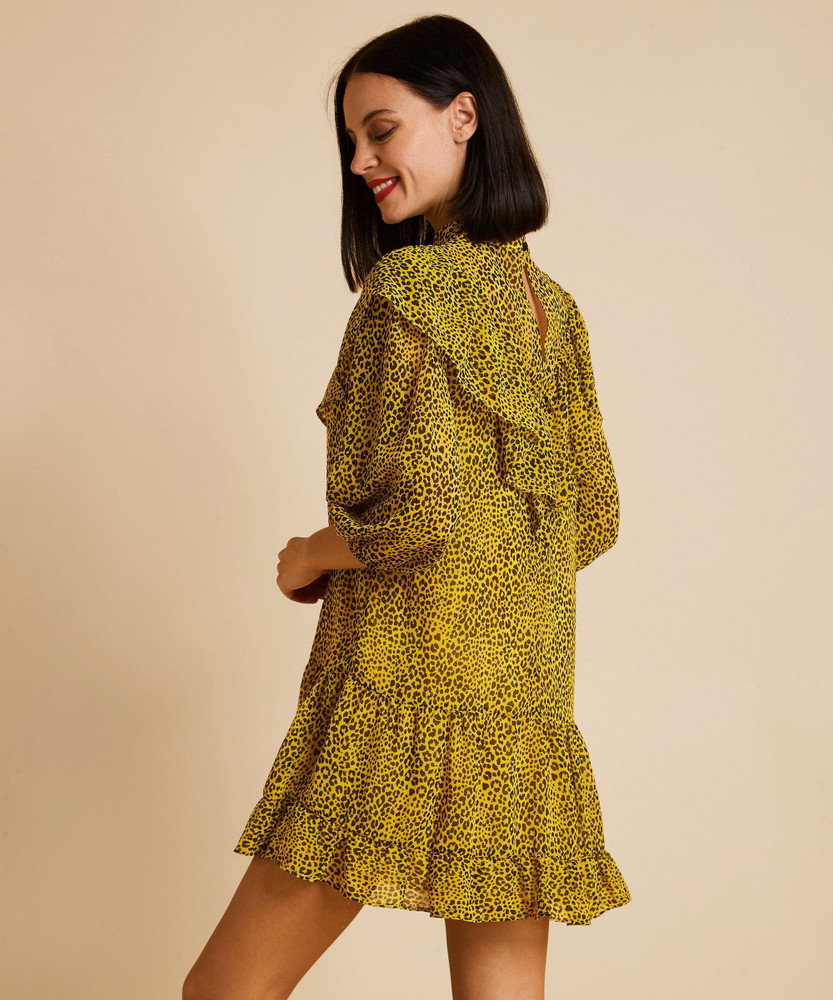 Bershka animal print dress cheap