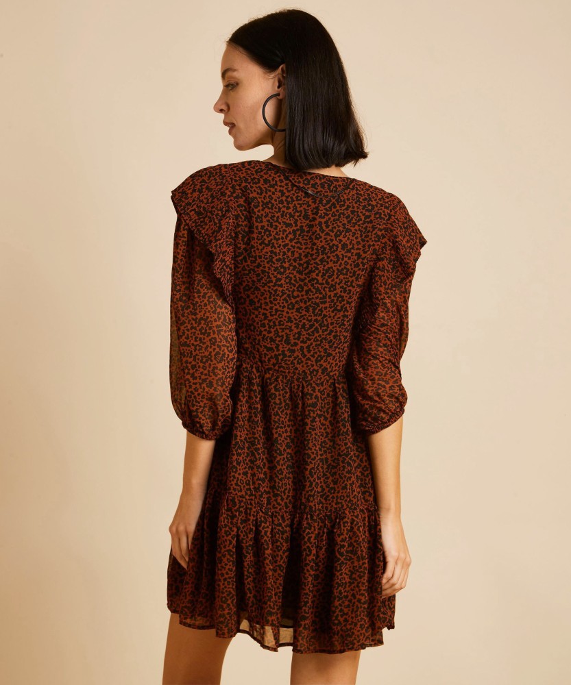 Bershka hotsell leopard dress