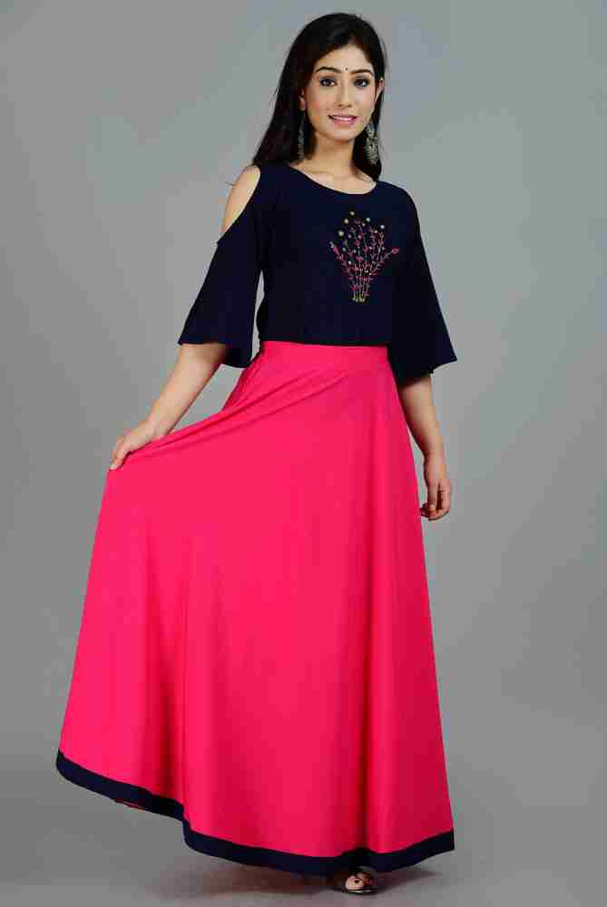 Long skirt and top hotsell designs flipkart