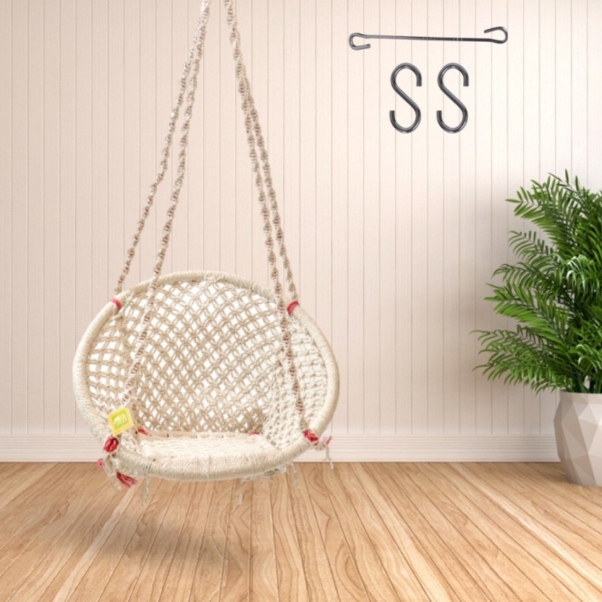 Curio Centre Round Swing Chair with Accessories Cotton Large Swing