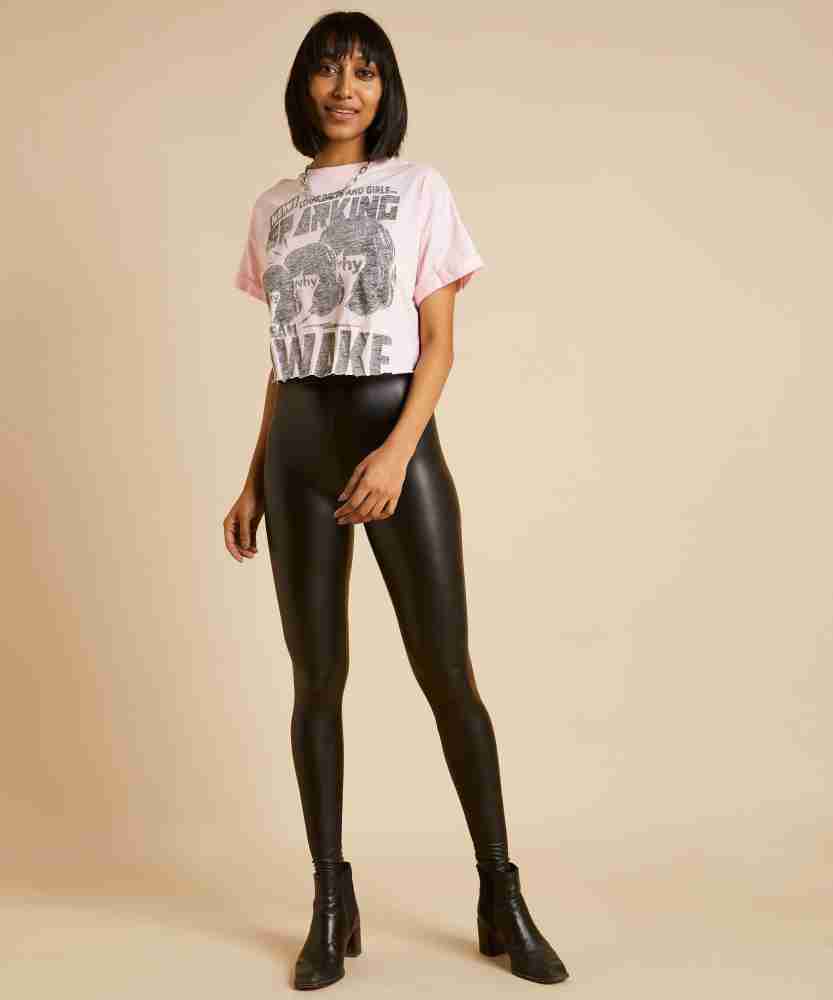 Western on sale leather leggings