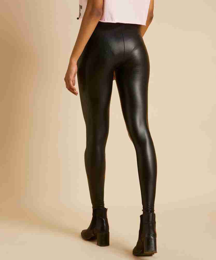 Buy Bershka womens stretchy leggings black Online