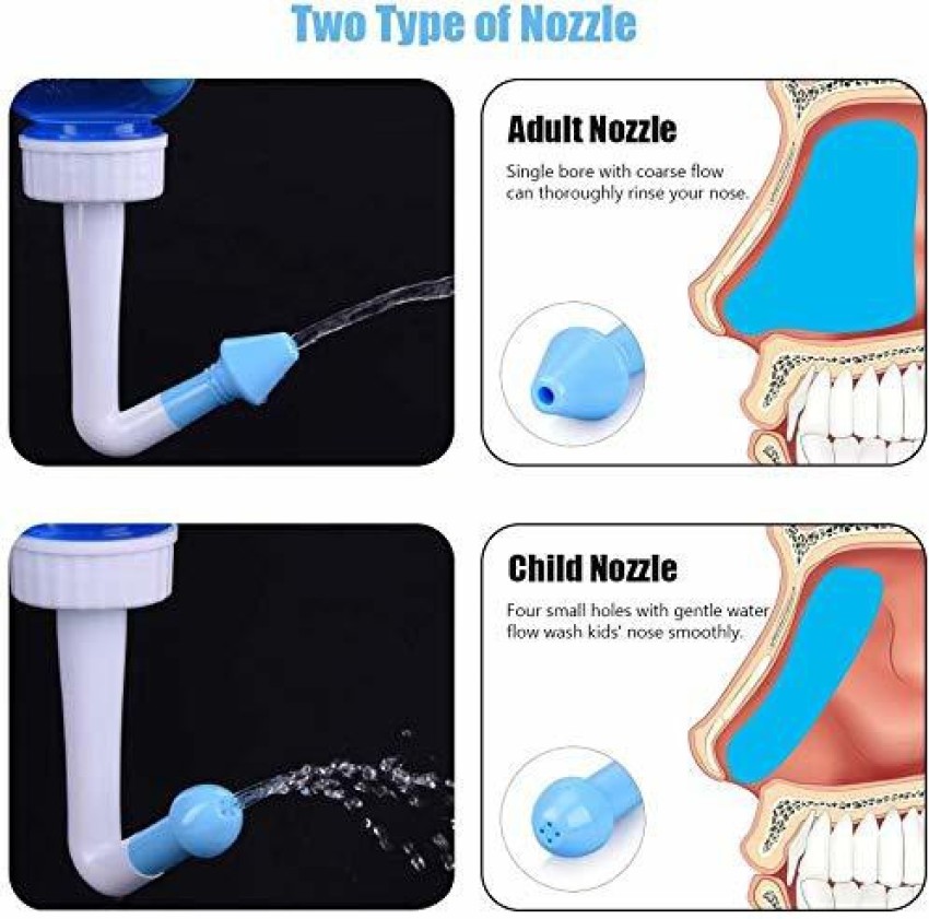 Power Up Nose Wash System Clean Sinus Allergies Nasal Pressure Neti Pot For  Children And Adults(300 ml) Manual Nasal Aspirator Price in India - Buy  Power Up Nose Wash System Clean Sinus