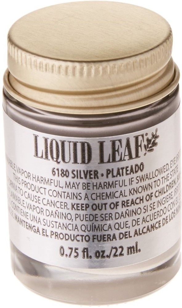 Sabahz Trading Liquid Leaf One - Step Leafing Paint 0.75Oz -  Silver 