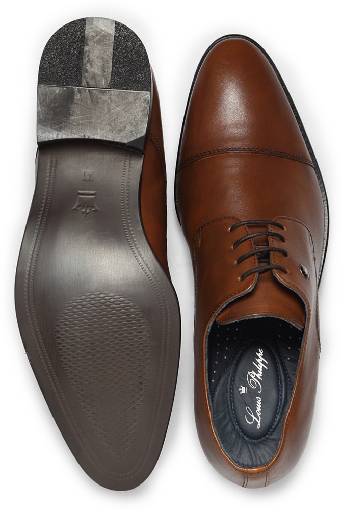 Buy Louis Philippe Brown Lace Up Shoes Online - 806282