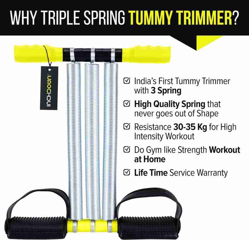 Inchdown Tummy Trimmer Triple Spring Ab Exerciser for 6 Pack Abs Fitness Equipment for Home Ab Exerciser Buy Inchdown Tummy Trimmer Triple Spring Ab Exerciser for 6 Pack Abs Fitness Equipment for Home