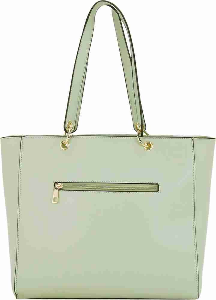Flipkart Forever Glam By Pantaloons Mint Tote Bag Waterproof