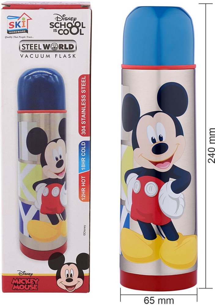 Disney Mickey Stainless Steel Drink Bottle 500ml Each