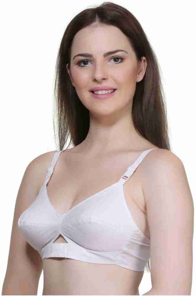 PRIME LOVE Women's centre elastic cotton non padded full coverage Seamed t  shirt bra for ladies Everyday, Daily use, Dailywear