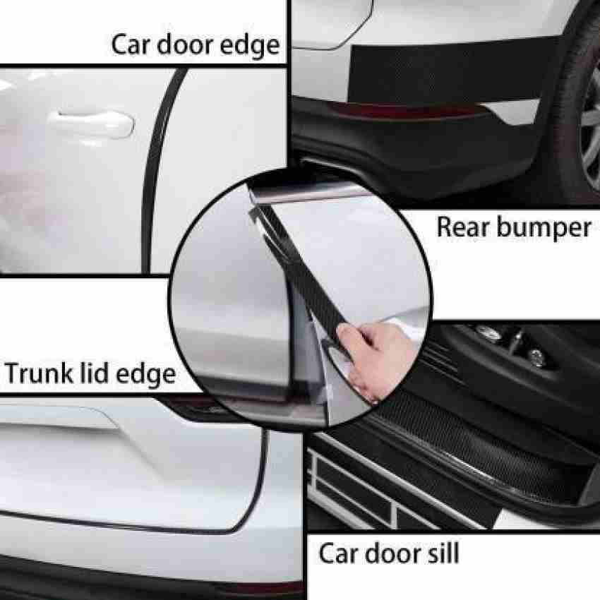 BOAOSI Car Door Sill Protector, Carbon Fiber Car Door Edge Guards Protector  Strip, Universal Self-Adhesive Car Door Entry Guard for Most Cars (2In