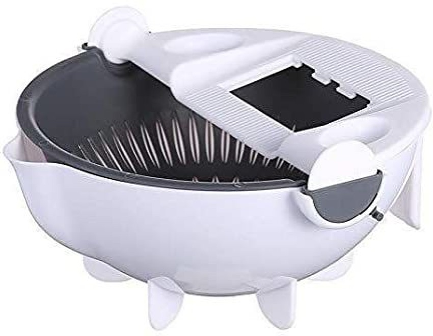 10 in 1 Multifunctional Vegetable Fruits Cutter/Slicer Shredder with  Rotating Drain Basket