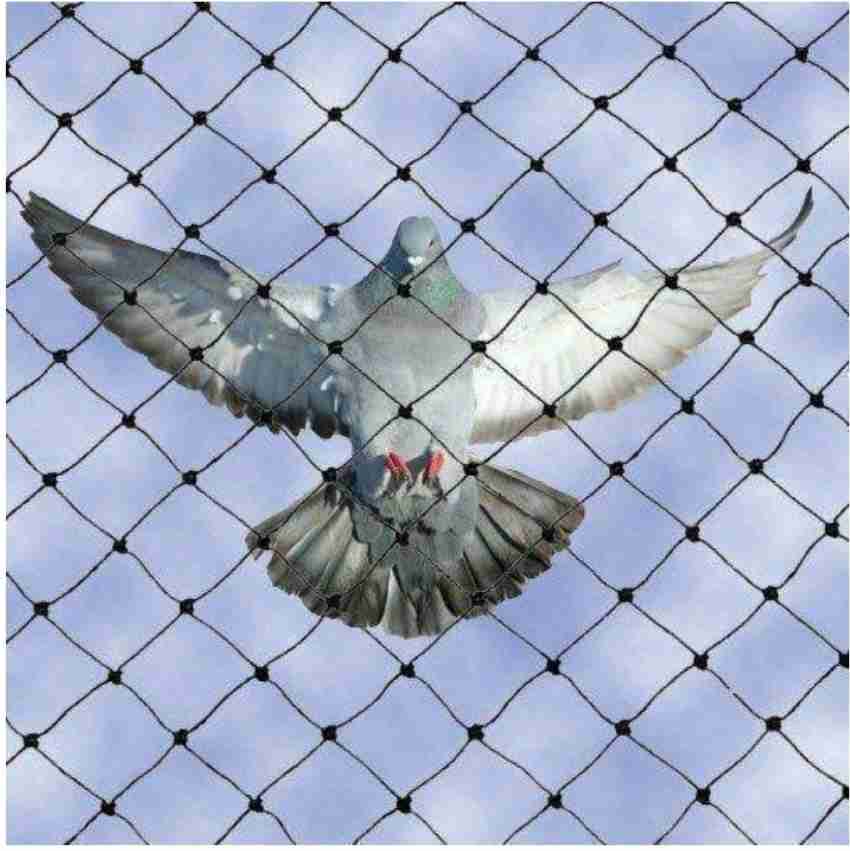 Amz Sports Nets B-18PLY-10 FT x 95 FT Nylon Mesh Balcony Net / Bird Net /  Monkey Net Child Protection Net (BLUE) 18 PLY 10 FT X 95 FT Insect Net Price