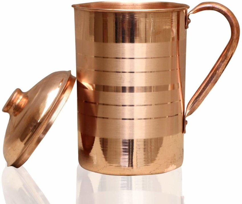 cute copper water pitcher with 6