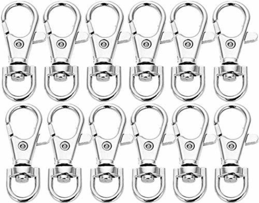 DIY Crafts Premium Premium Key Chain Clip Hooks, Swivel Clasps Lanyard Snap  Hook, Keychain Hooks for Lanyard Key Rings Crafting (Pack of 50 Pcs, Silver  Colour) Key Chain Price in India 