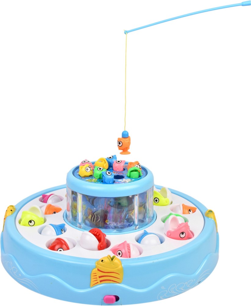 Toyporium Fishing Electric Rotating Magnetic Fish Catching Game