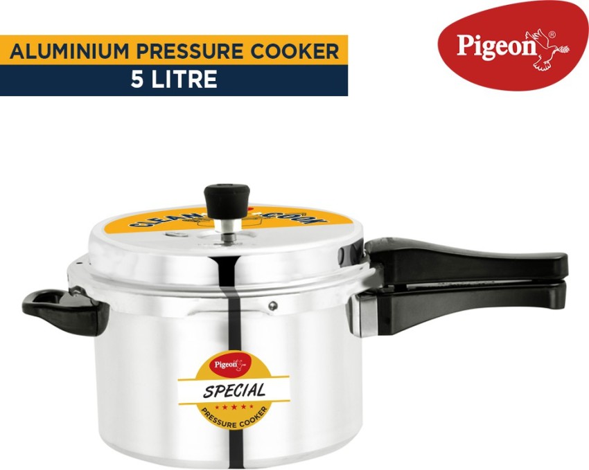 Pigeon Special Spill Free Clean Cook Induction Bottom Aluminium Pressure Cooker 5 L Outer Lid Induction Bottom Pressure Cooker Price in India Buy Pigeon Special Spill Free Clean Cook Induction Bottom ...