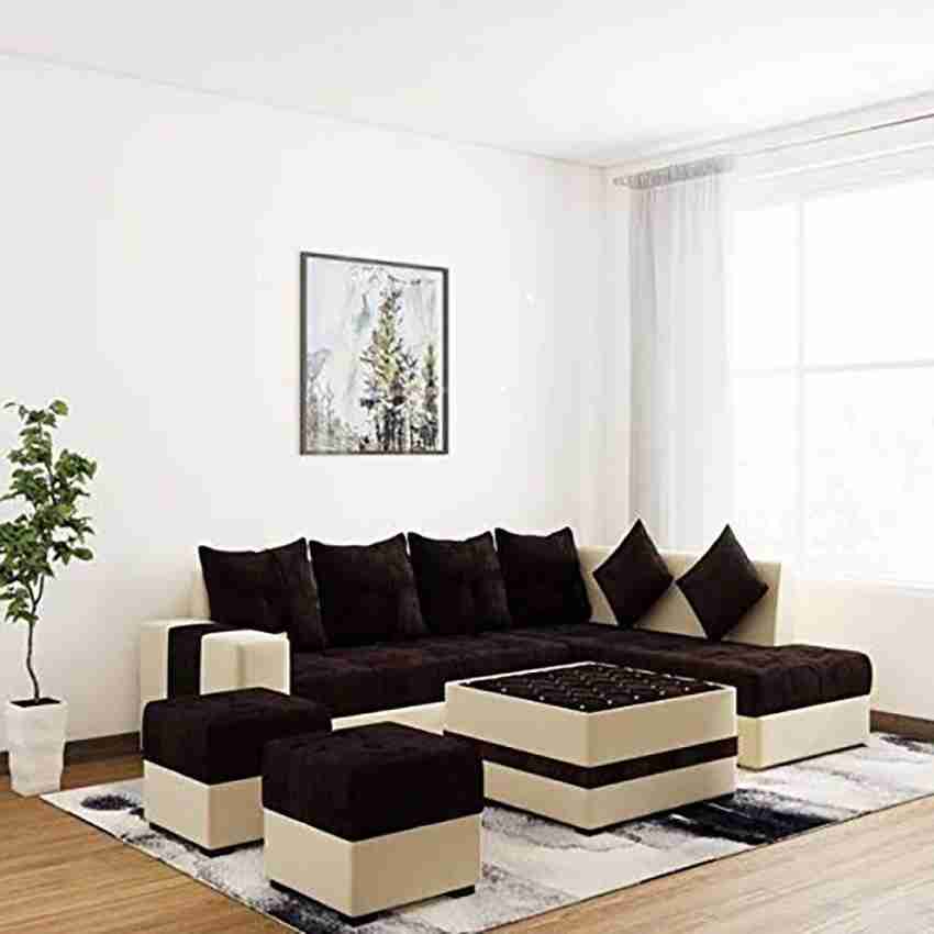 White and store brown sofa set