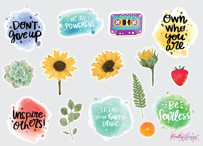 100 Fearless Inspirational Stickers Pack