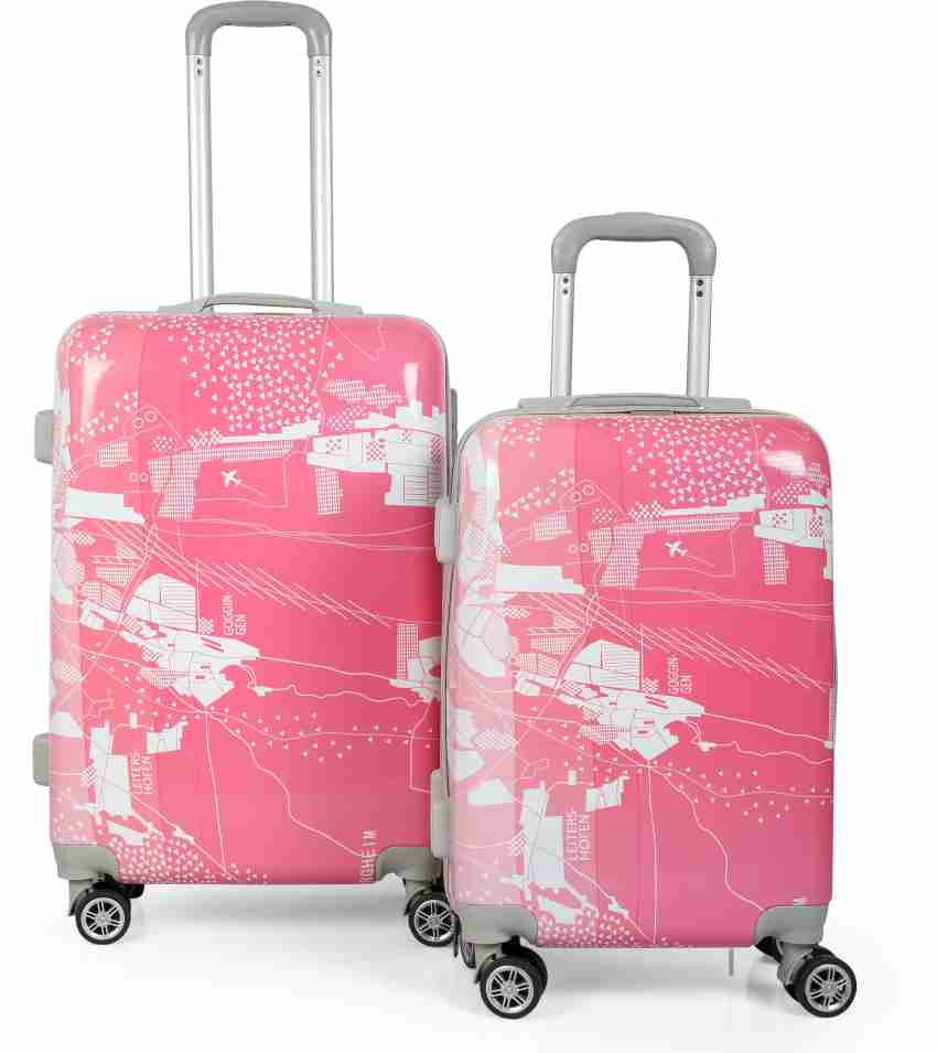 Multicolor Chalu trolley bag set of 2, For Travelling, Size: 20,24