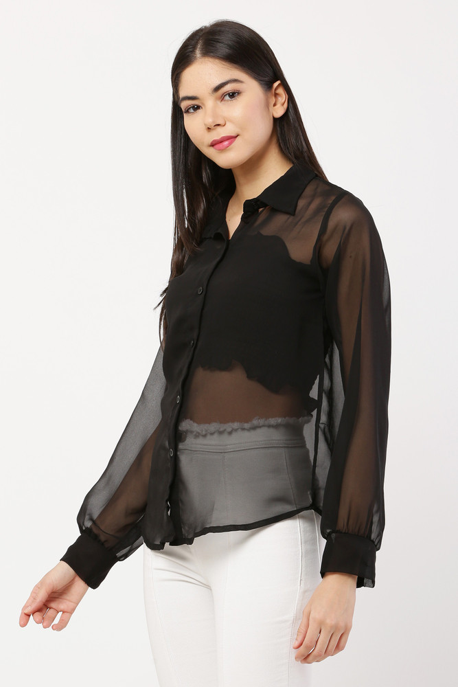Transparent top black new arrivals