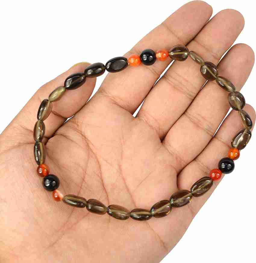 REIKI CRYSTAL PRODUCTS Natural Carnelian Smoky Quartz Black
