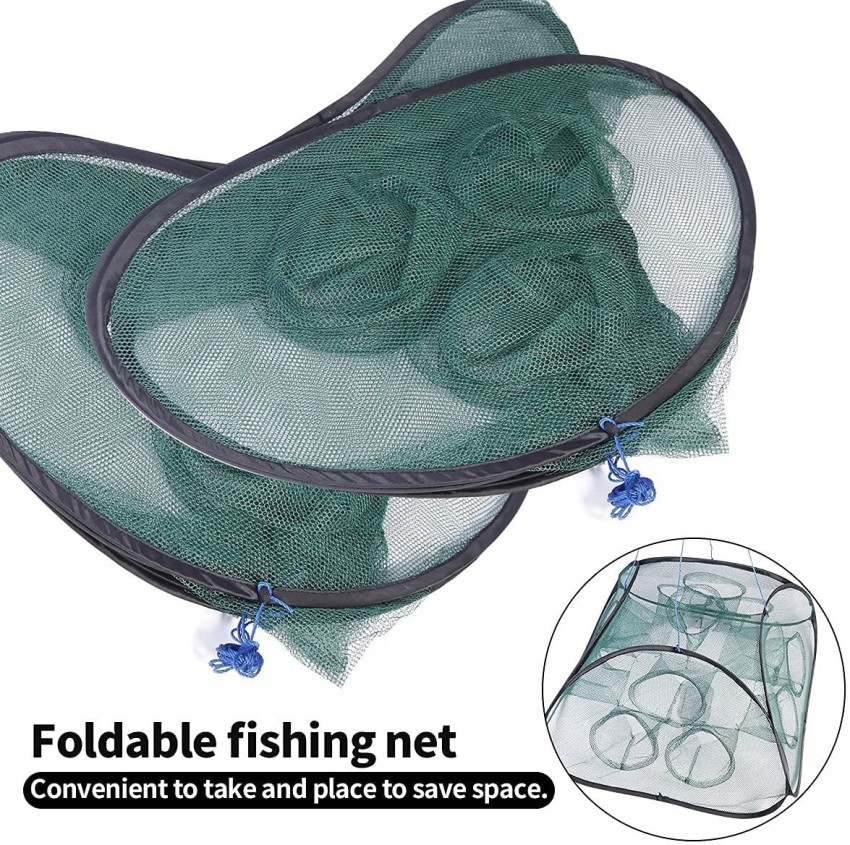 SHAFIRE Fishing Trap Net 13 Holes Foldable Fishing Bait Trap Cast
