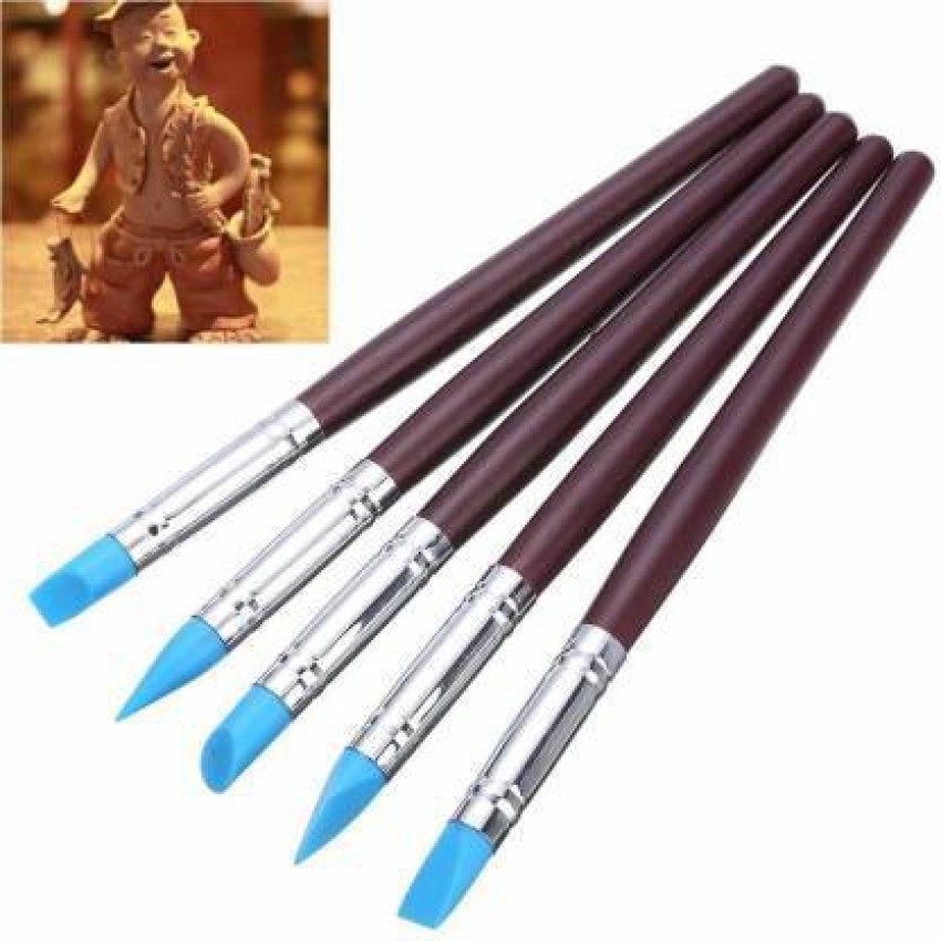 5pcs Flexible Silicone Color Clay Shapers Clay Sculpting Tools for  Sculpture