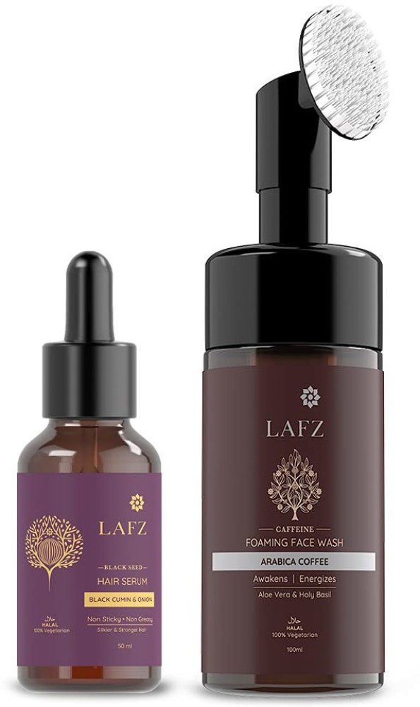 LAFZ Black Seed Hair Serum Caffeine Foaming Face Wash Price in